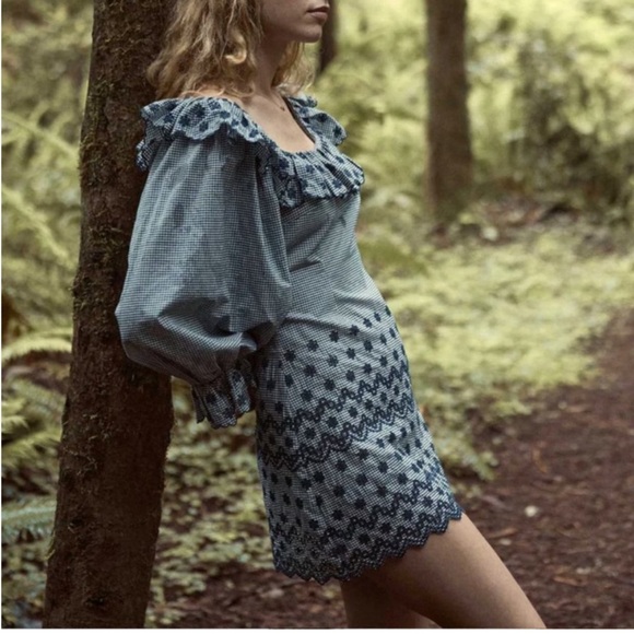 Doen Dresses & Skirts - Doen | Franique Dress - Azure Paris Gingham